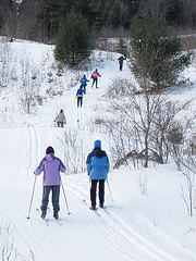 Cross-country skiing at Craftsbury Outdoor Center